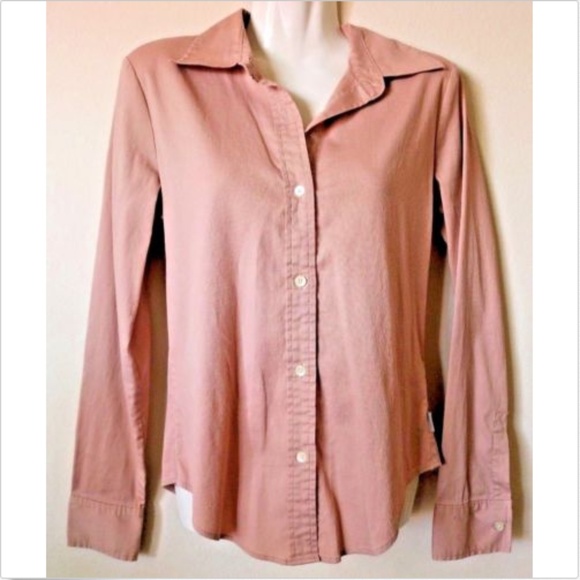 Calvin Klein Tops - Calvin Klein Button Up Long Sleeve Pink Shirt
